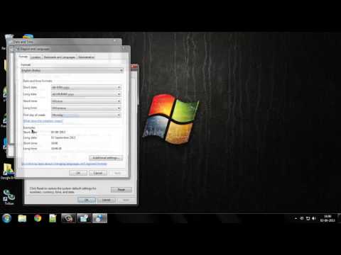 Change from 24-hour to 12-hour (AM/PM) clock format in Windows 7 Change from 24-hour to 12-hour (AM/PM) clock format in Windows 7