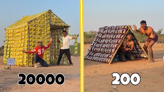 Overnight In Kurkure Hut 🛖- 20000 Kurkure Hut Vs 200 Kurkure Hut - 😀 रात को ये क्या हुआ