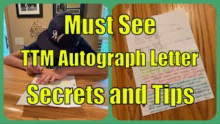 How To Write A TTM Autograph Letter Of Request | All You Need To Know | Through The Mail Autographs