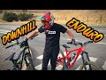 Probando una bicicleta de descenso! - DOWNHILL V/S ENDURO