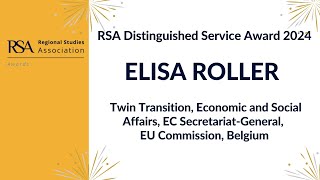 2024 Distinguished Service Award - Elisa Roller