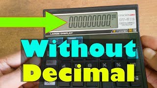 Cool Tricks CT-512 Citizen Calculator Show All Zero Without Decimal