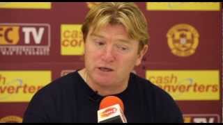 Motherwell - Stuart McCall and Michael Higdon Pre-match v Ross County, 07/11/2012