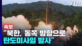 [속보] 합참 "북한, 동쪽 방향으로 미상 탄도미사일 발사" / YTN