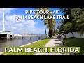 🌴🚴‍♂️ Breathtaking 4K Bike Ride on Palm Beach Lake Trail | Palm Beach, Florida 🌞