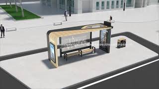 City Smart Bus Shelter | YEROO Shelter Design | Bus Stop Factory