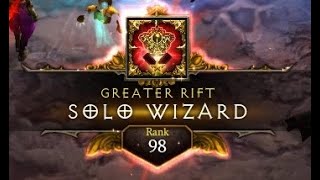 Diablo 3 - GR 139 Solo Wizard - Rank 98 EU NS PTR