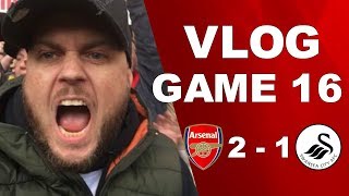 ARSENAL 2 v 1 SWANSEA - AWFUL PERFORMANCE BUT WE GOT THREE POINTS - MATCHDAY VLOG