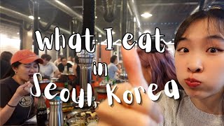 What I eat in a day in Seoul, Korea: Local Barbecue + Best Chicken Galbi + Street Food