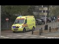 combifilm 2x ambulance 14 188 met spoed naar een melding in bussum