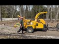 2013 vermeer bc 1500xl wood chipper with winch