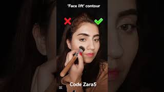 Face lift contour #contour #facelift #blush #makeuphacks