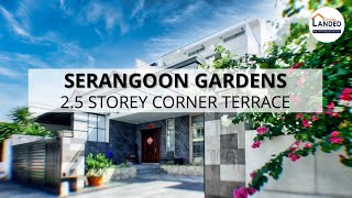 HOT BUY @ Serangoon Gardens - 2.5 Storey Corner Terrace with Pool \u0026 Lift