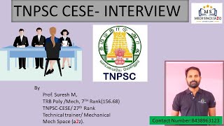 TNPSC CESE INTERVIEW/ MY INTERVIEW EXPERIENCE/ Assistant Director / SURESH -Mech space (a2z)