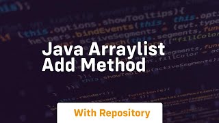 java arraylist add method