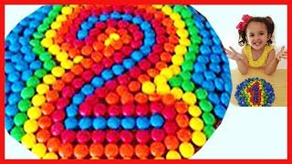 Учим цифры learn Colors For Kids Learn color and To Count make Numbers 1-10 with M&M's and Play Doh