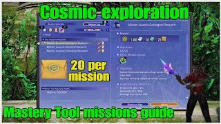 How to do the tool mastery missions miner/botanist