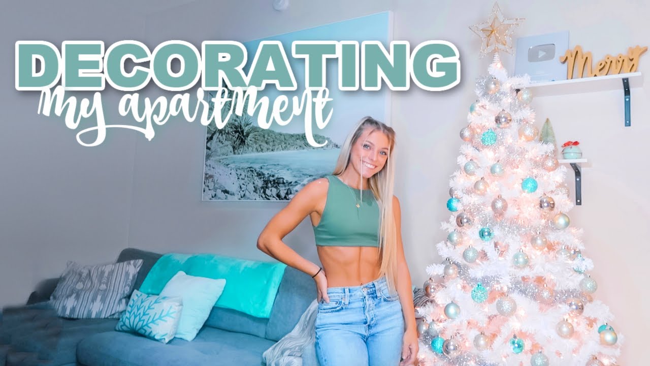 Vlogmas Day 1 Decorating My Apartment For Christmas Youtube