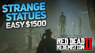 Red Dead Redemption 2: Strange Statues Puzzle Guide - Easy $1500 (3 Gold Bars!)