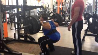 Squat 5x142.5Kg (315lbs) with belt 21-10-2014. NEW PR!!!