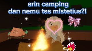 arin camping dan nemu tas misterius?! ] #dramaroblox #dramabrookhaven #roblox