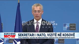 Sekretari i NATO, vizitë në Kosovë, Stoltenberg takime me presidenten Osmani dhe kryeministrin Kurti