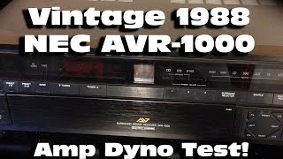 1988 NEC AVR-1000 Receiver Power Output Test at 4 Ohms