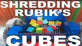 SHREDDING RUBIK'S CUBES  ||10 Rubik|| OMG