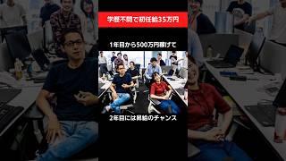 学歴不問＆初任給35万円 驚異の年4回昇給制度