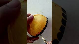 🥥coconut shell simple painting idea #shorts