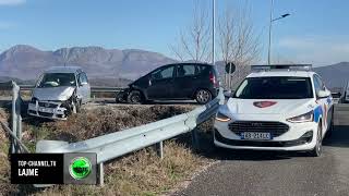 Top Channel/ Aksident në aksin Lezhë-Shkodër! Makinat përplasen ‘kokë më kokë’, tre të plagosur