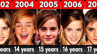 Emma Watson (Hermione Granger) from 2000 to 2023