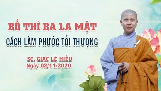 Bố thí ba la mật: Cách làm phước tối thượng - SC. Giác Lệ Hiếu