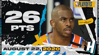 Chris Paul 26 Points Full Game 3 Highlights | Rockets vs Thunder | August 22, 2020 NBA Playoffs