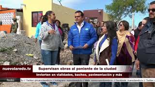 Supervisan obras al poniente de la ciudad