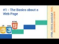 Real Beginners Corner: HTML, CSS & JavaScript Basics - #1 The Basics about a Web Page