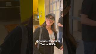 Christiane Torloni na saída do Teatro TUCA #christianetorloni #torloni #atriz #novela #teatro