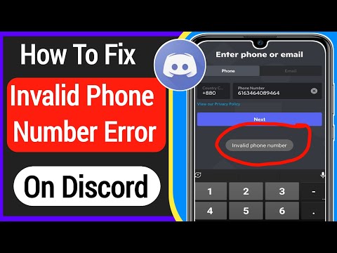 How To Fix Discord Invalid Phone Number Problem (2022)