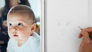 How to Draw the Sketch - Baby Portrait
