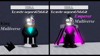 King Multiverse/Emperor Multiverse Showcase.Undertale Multiversal Calamity 2 (Roblox)