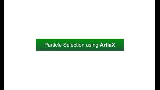 Particle Picking using ArtiaX