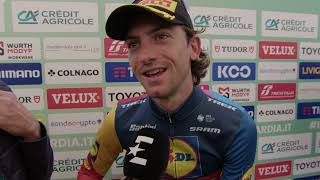 Giulio Ciccone - Interview at the finish - Il Lombardia 2024