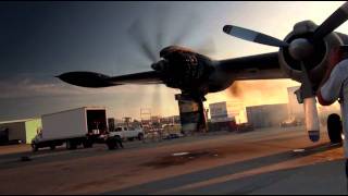 Lockheed EC-121 Warning Star Engine 4 Test