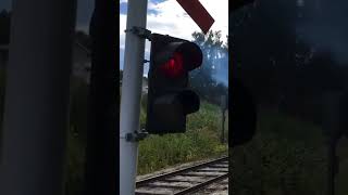 Krøra Railroad crossing, Krøderbanen, Krøderen, Norway 2 / Krøra Planovergang på Krøderbanen 2