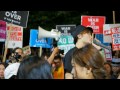 2015.09.11「戦争法案に反対する国会前抗議行動 sealds 」 コール⑨〜閉会 奥田さん 【16 16】