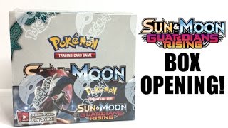 POKEMON GUARDIANS RISING BOOSTER BOX OPENING! - SUN AND MOON POKEMON CARDS!