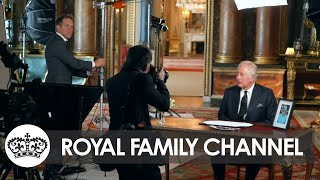 Incredible Behind the Scenes Footage as Charles III Makes First Speech as King