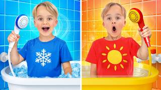 Alex and Hot vs Cold Challenge with Lea