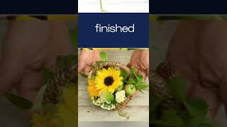 【ひまわりアレンジの作り方】#shorts (How to make an arrangement)