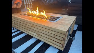 Luxury Fire Table from Abandoned Table Top